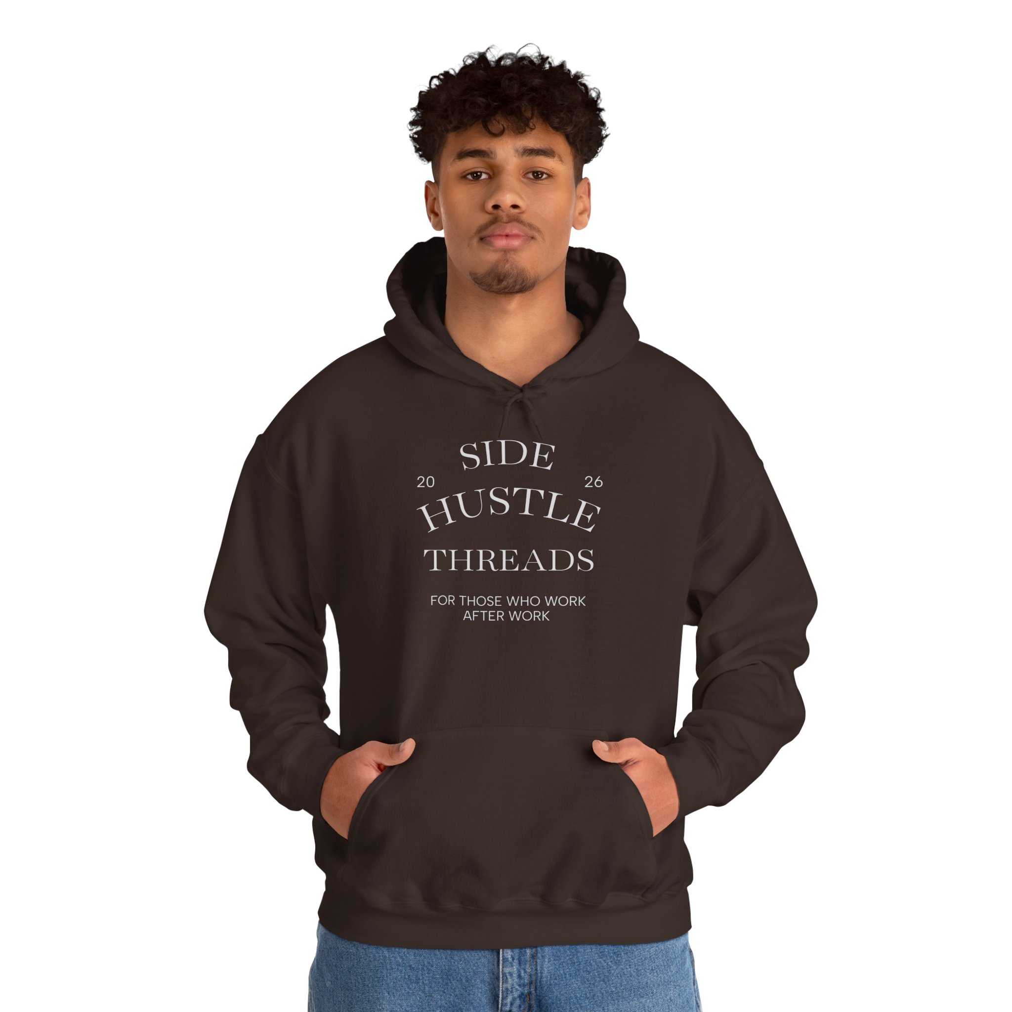 Side Hustle Threads Hoodie - Dark - Image 12
