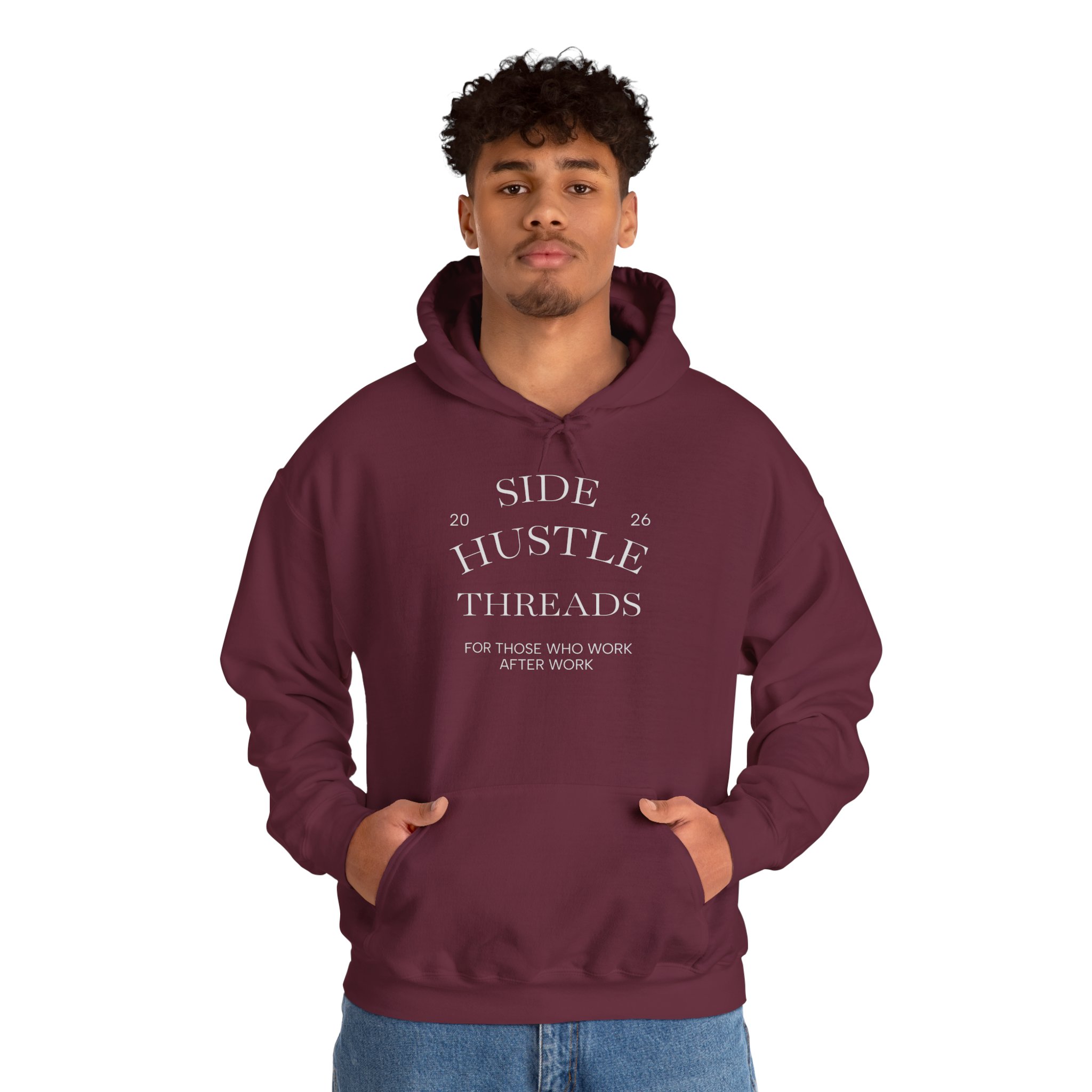 Side Hustle Threads Hoodie - Dark - Image 8