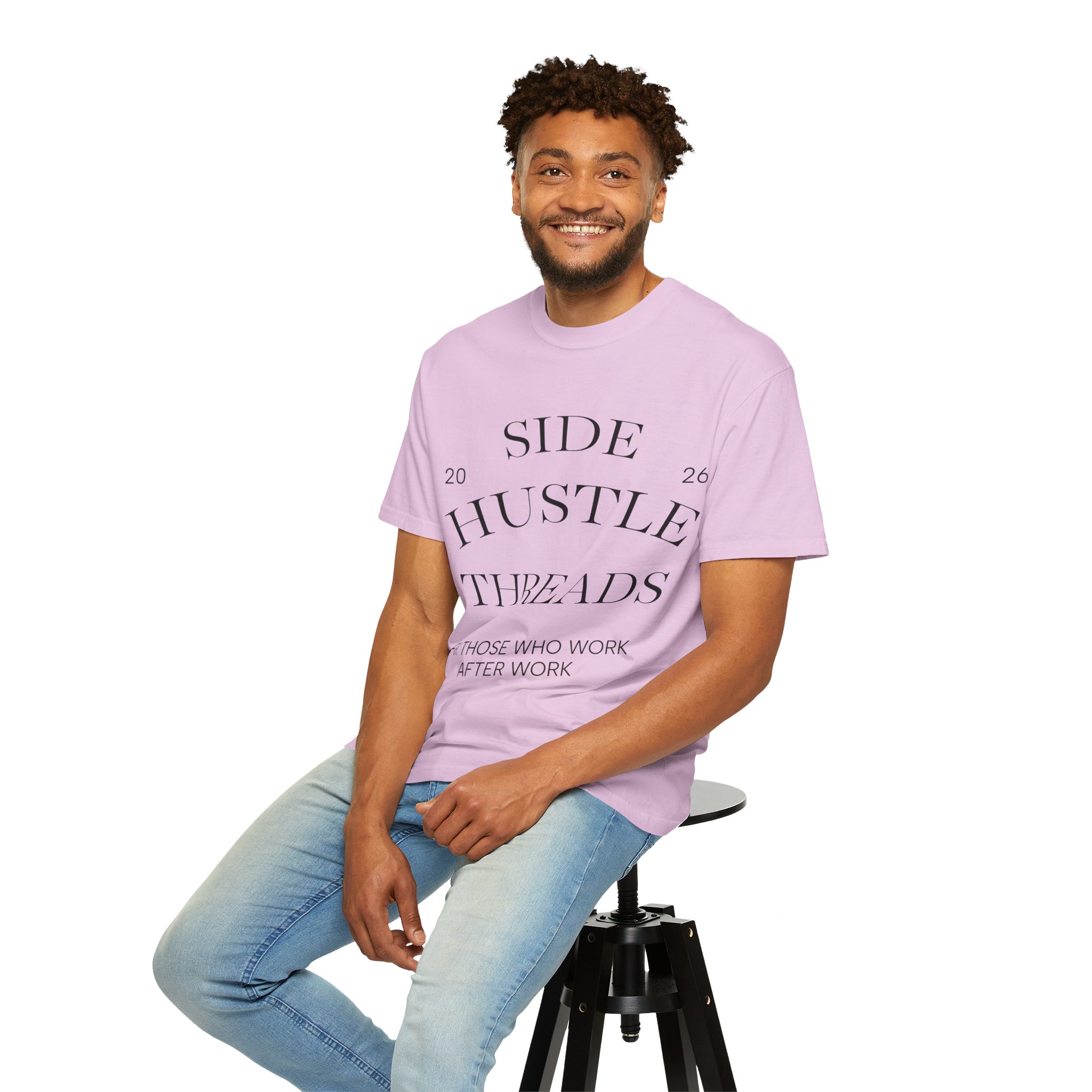 Side Hustle Threads Tee - Light - Image 75