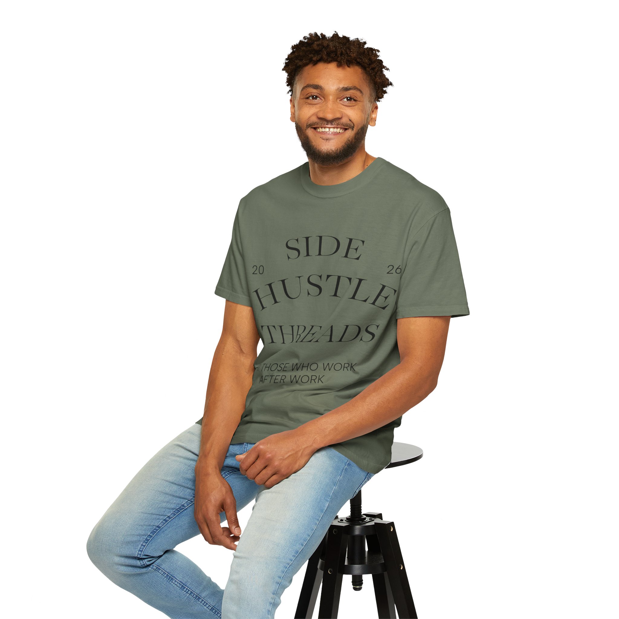 Side Hustle Threads Tee - Light - Image 34