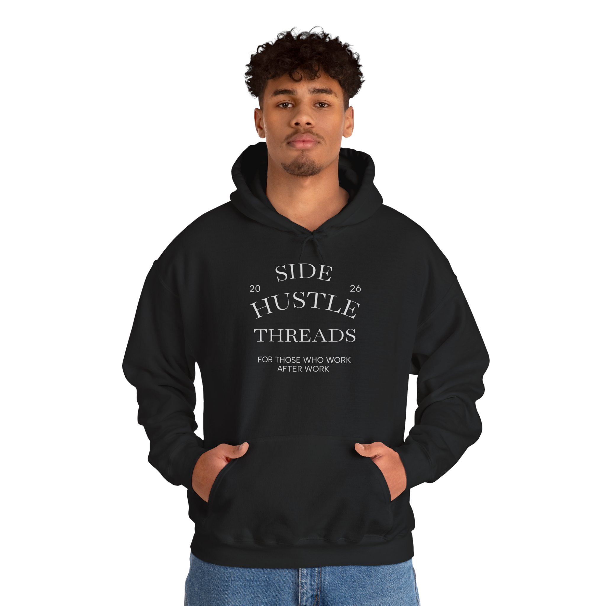 Side Hustle Threads Hoodie - Dark - Image 4