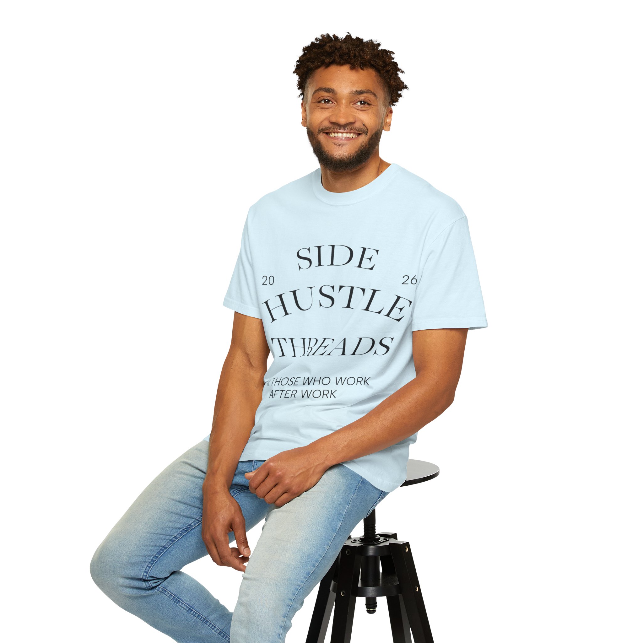Side Hustle Threads Tee - Light - Image 49