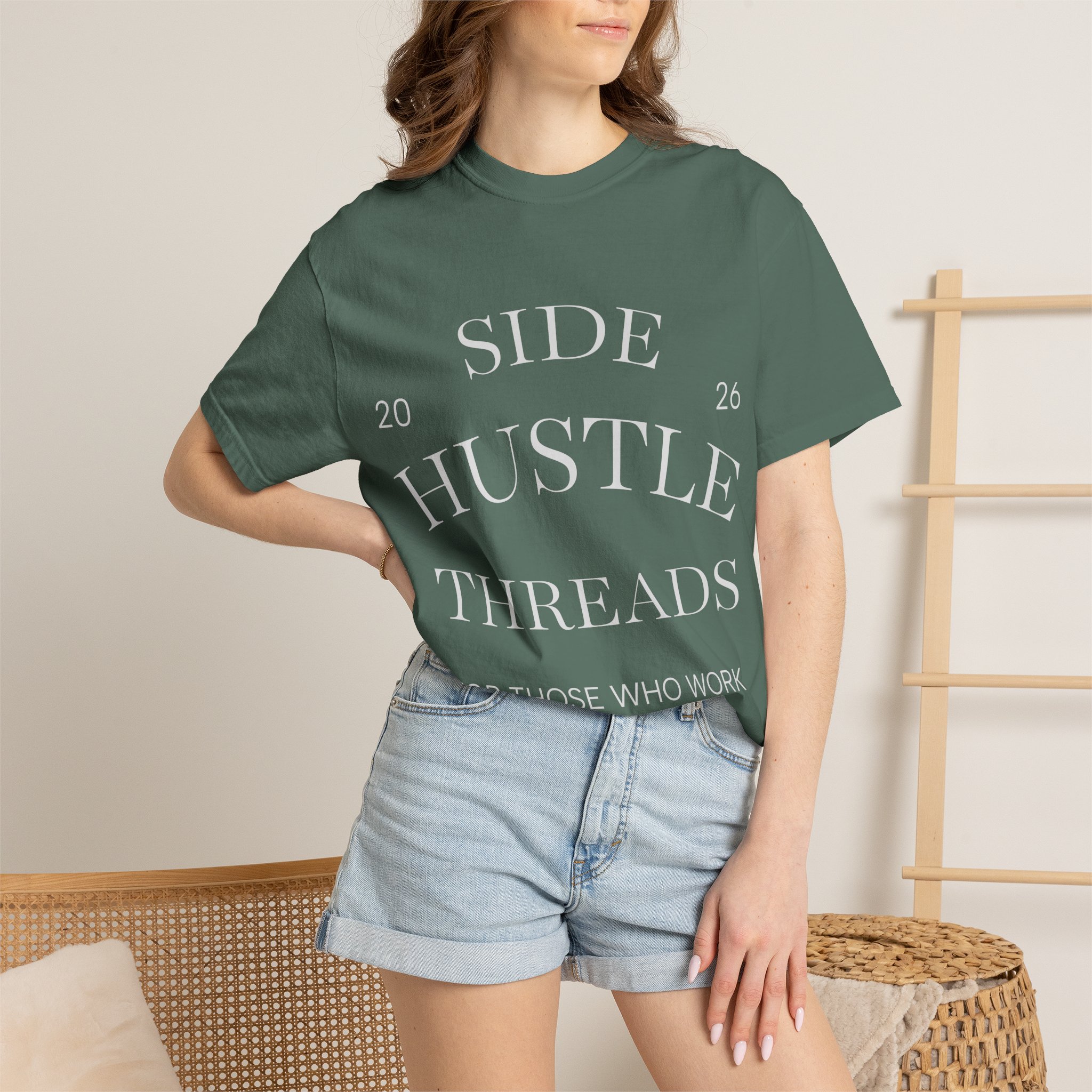 Side Hustle Threads Tee - Dark - Image 19