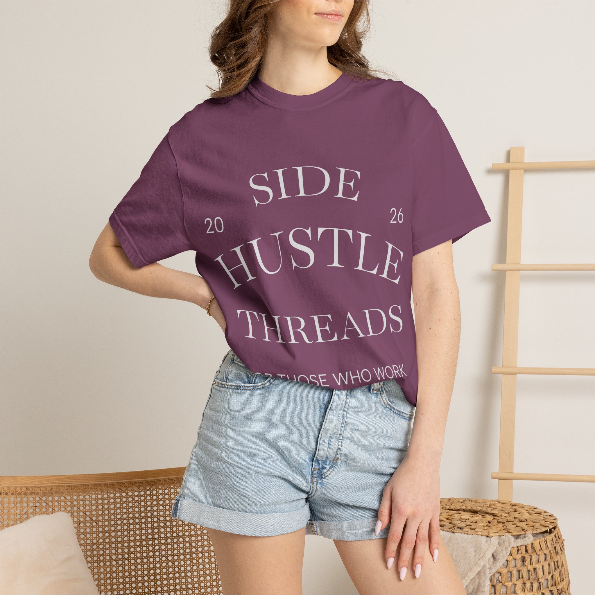 Side Hustle Threads Tee - Dark - Image 59