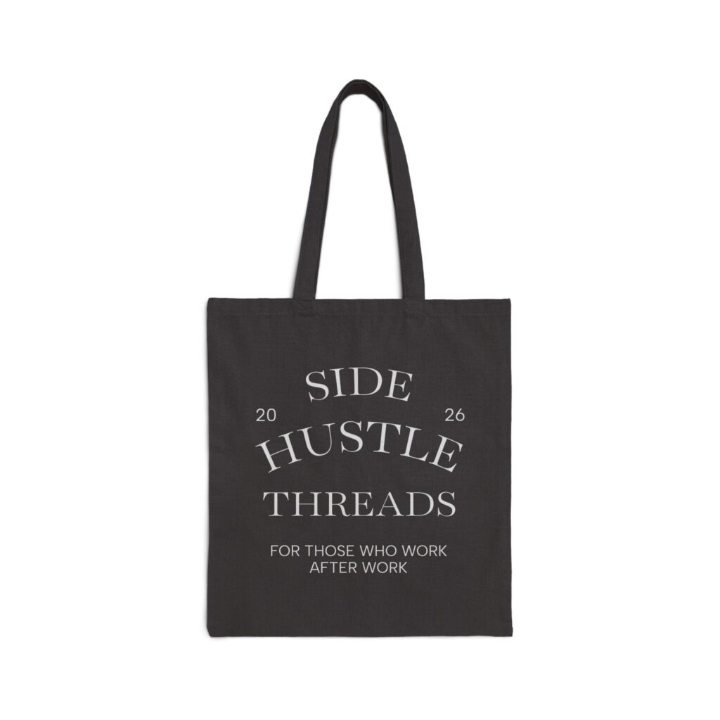Side Hustle Threads Tote Bag - Dark