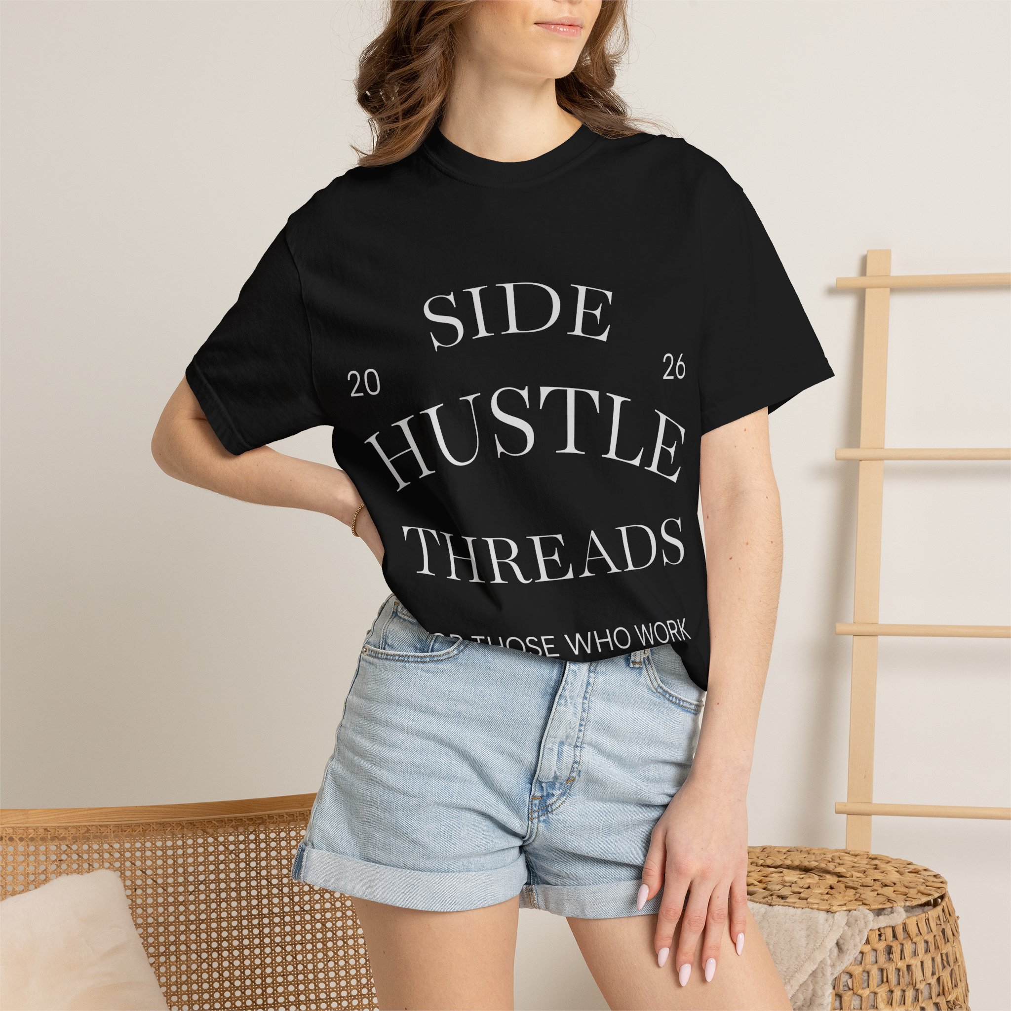 Side Hustle Threads Tee - Dark - Image 49