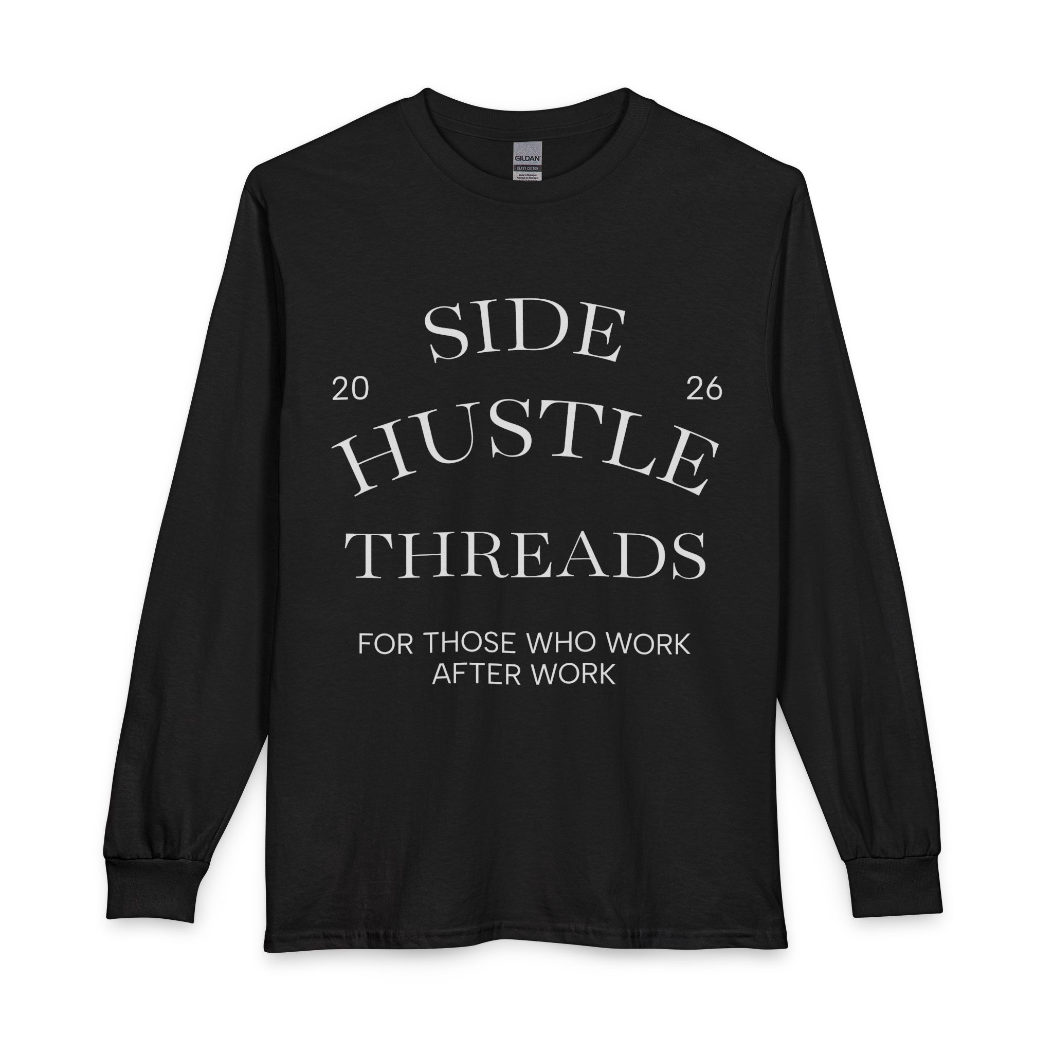 Side Hustle Threads Long Sleeve - Dark - Image 1