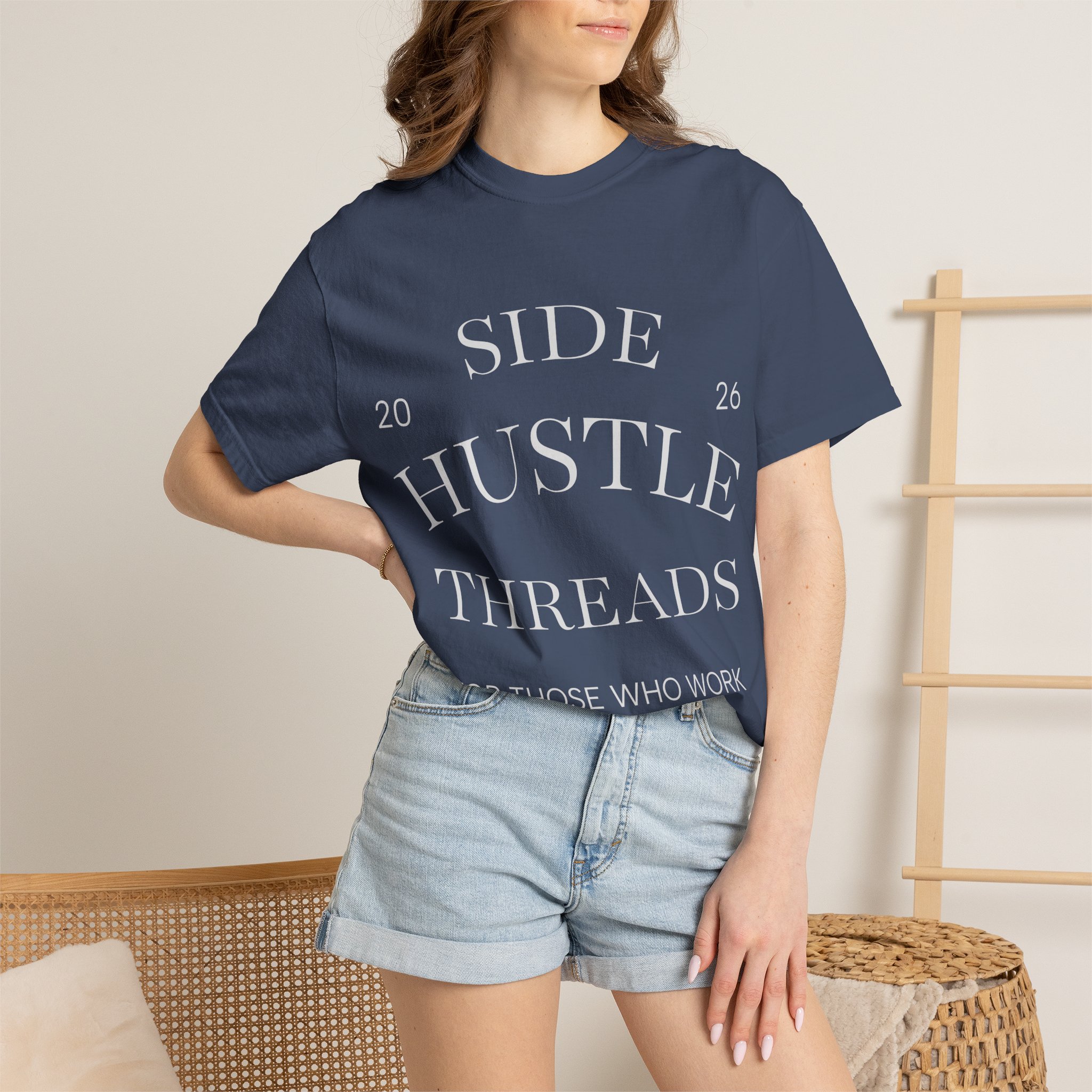 Side Hustle Threads Tee - Dark - Image 34