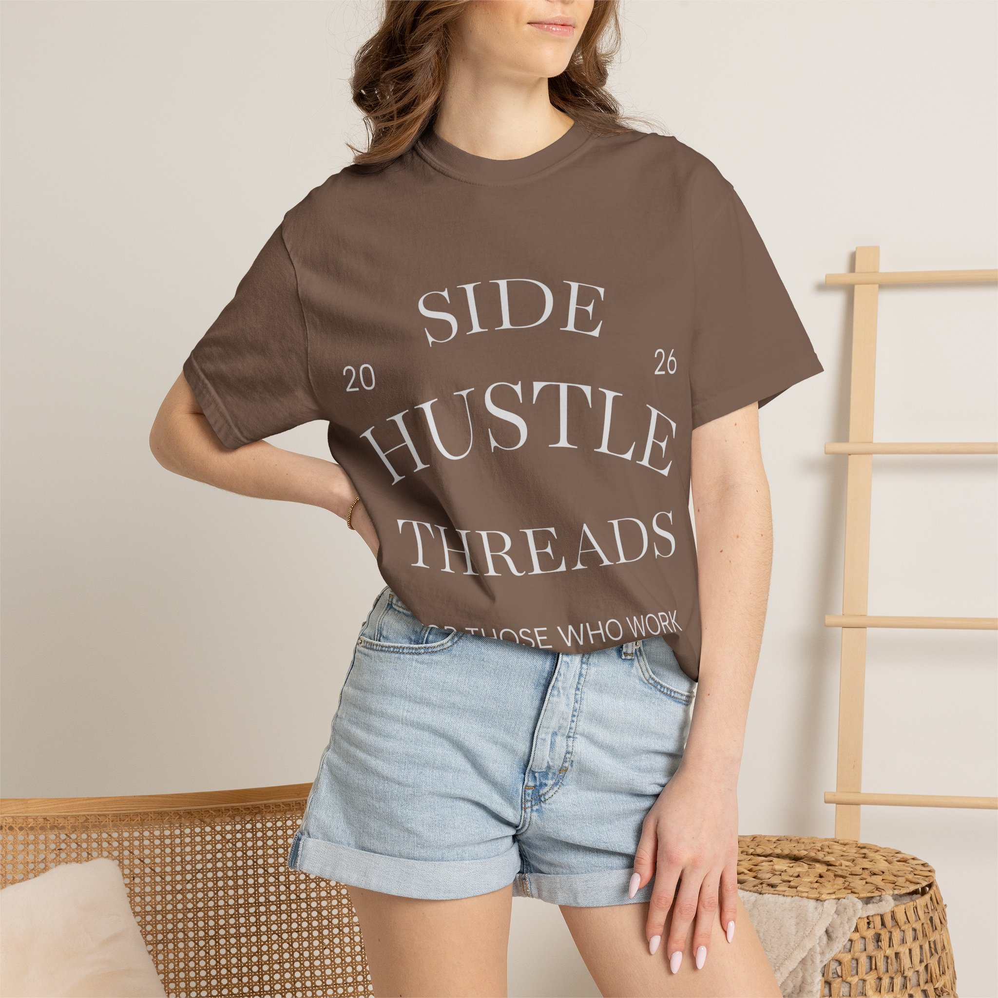 Side Hustle Threads Tee - Dark - Image 4