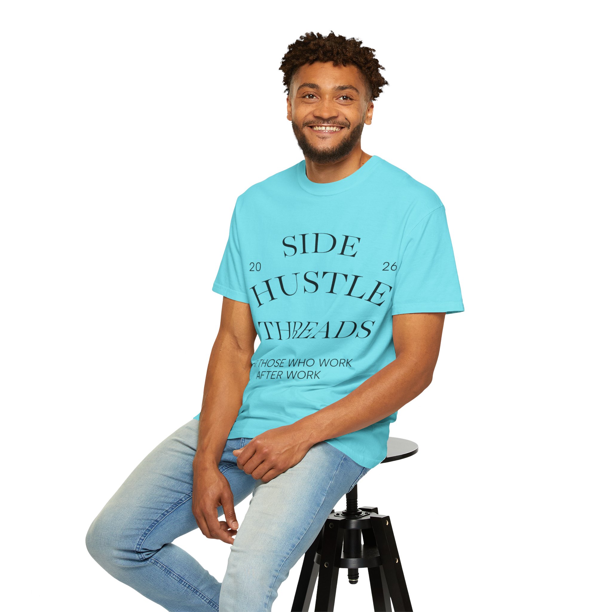 Side Hustle Threads Tee - Light - Image 44