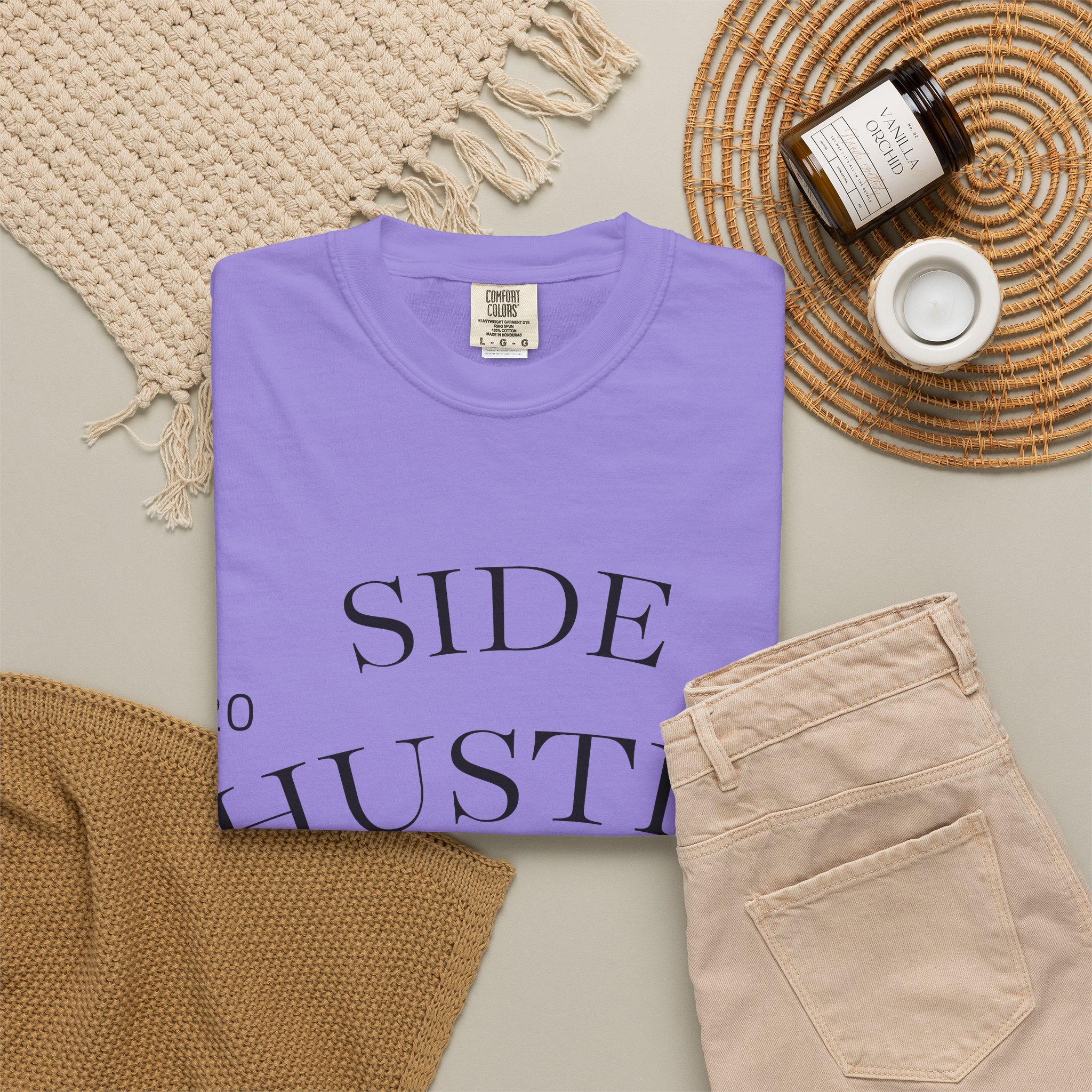 Side Hustle Threads Tee - Light - Image 65