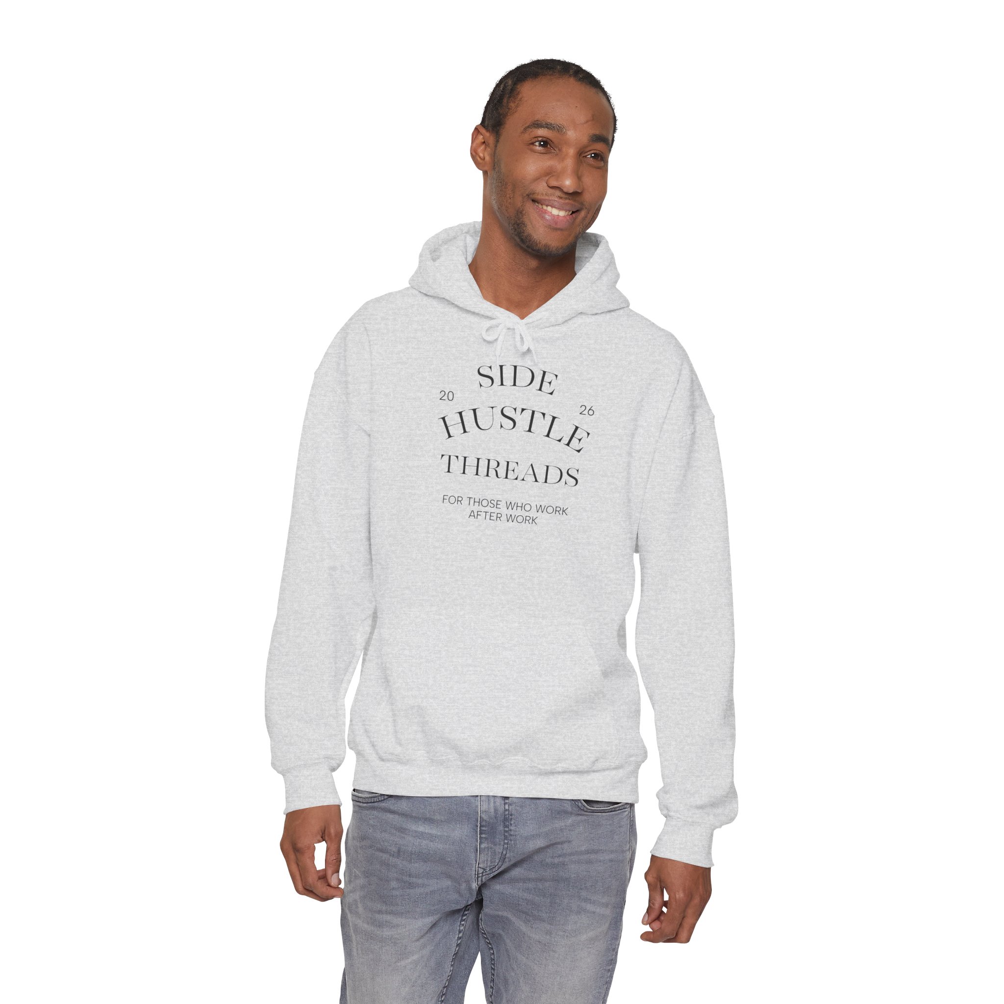Side Hustle Threads Hoodie - Light - Image 4