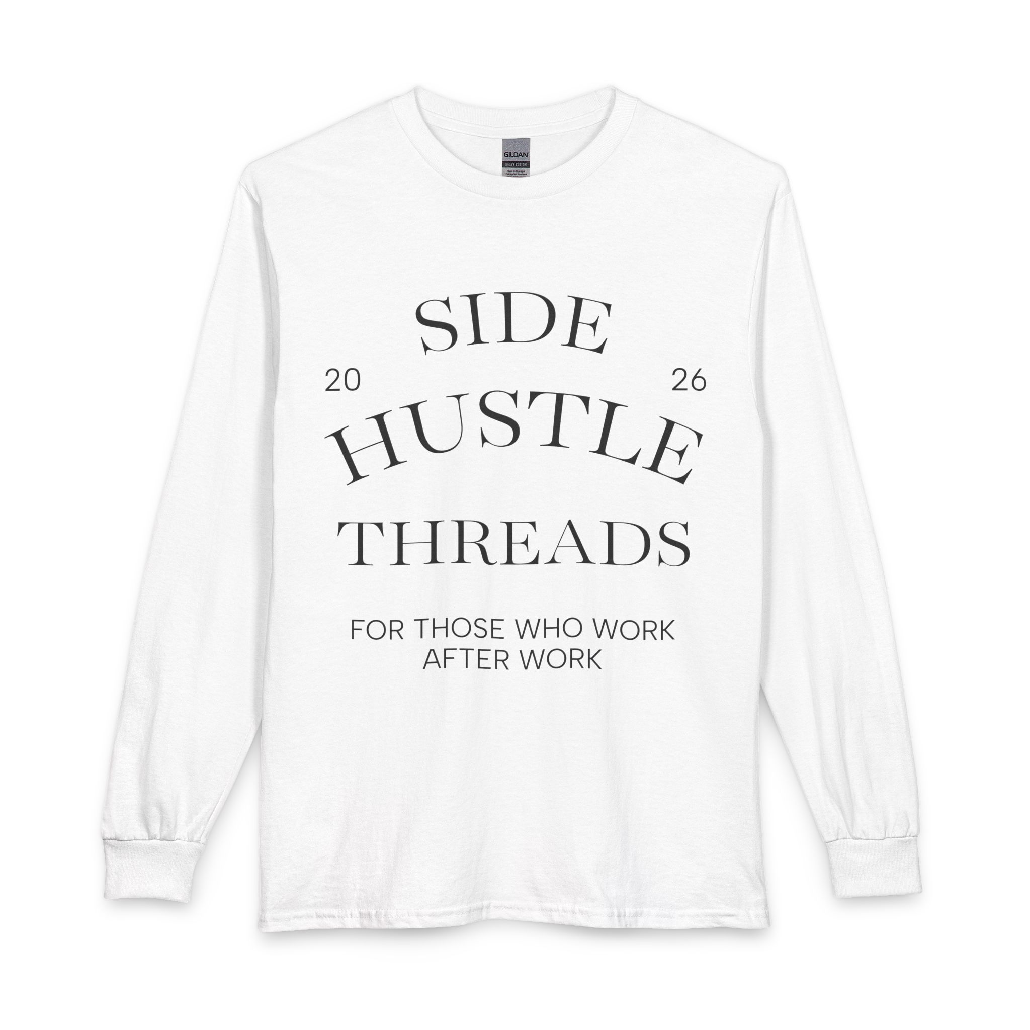 Side Hustle Threads Long Sleeve - Light - Image 1