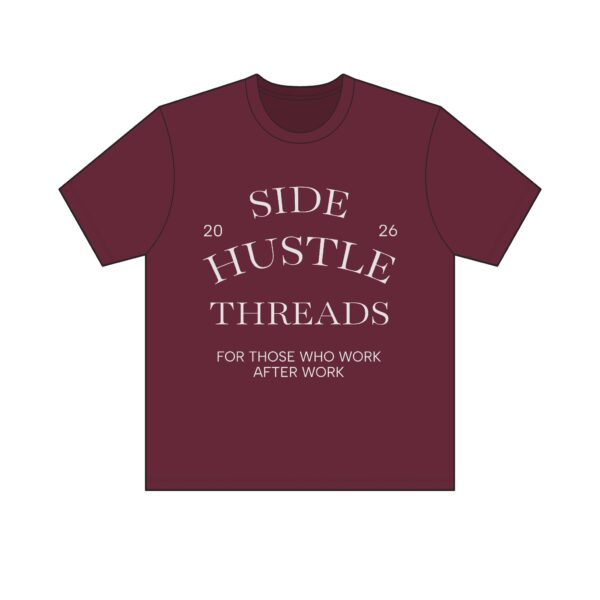 Side Hustle Threads Crew Tee – Dark - Image 3