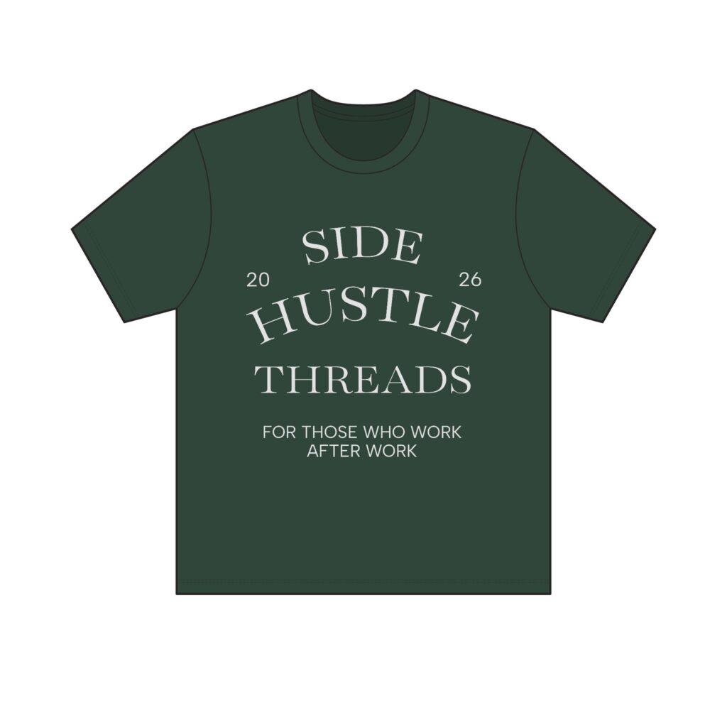 Side Hustle Threads Crew Tee – Dark