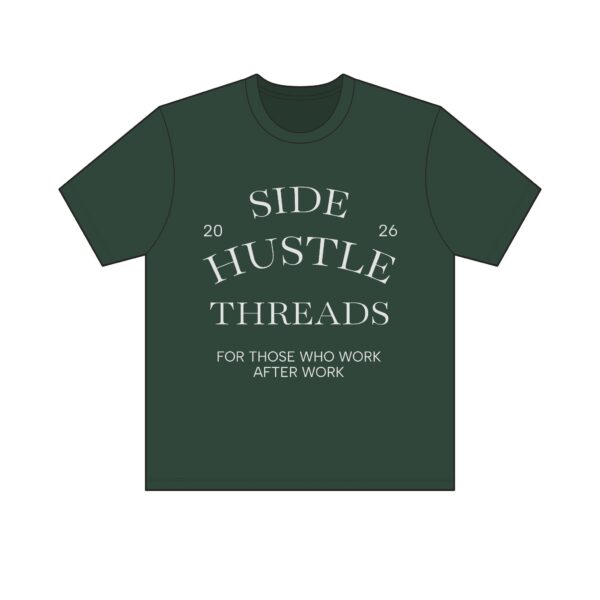 Side Hustle Threads Crew Tee – Dark - Image 7