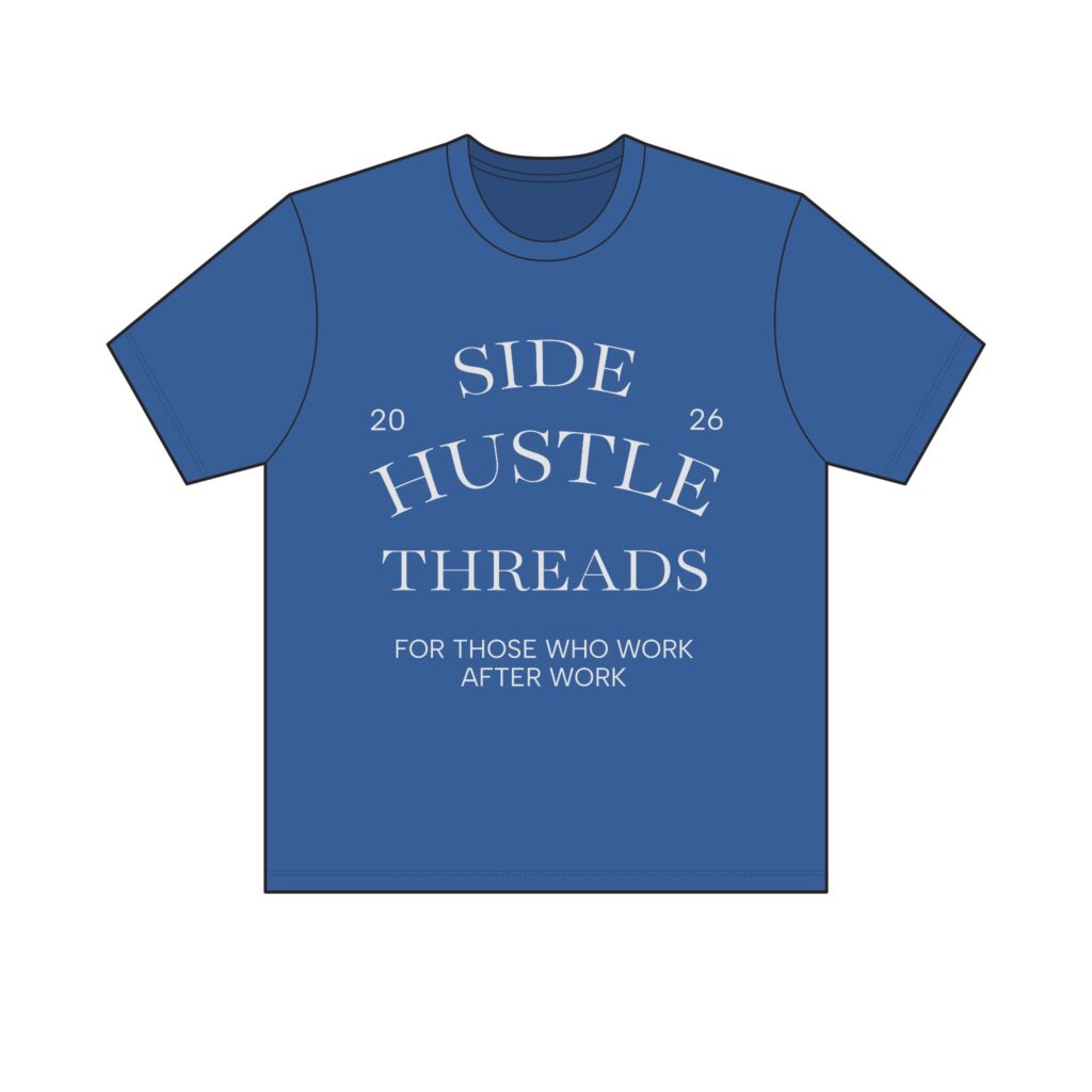 Side Hustle Threads Crew Tee – Dark