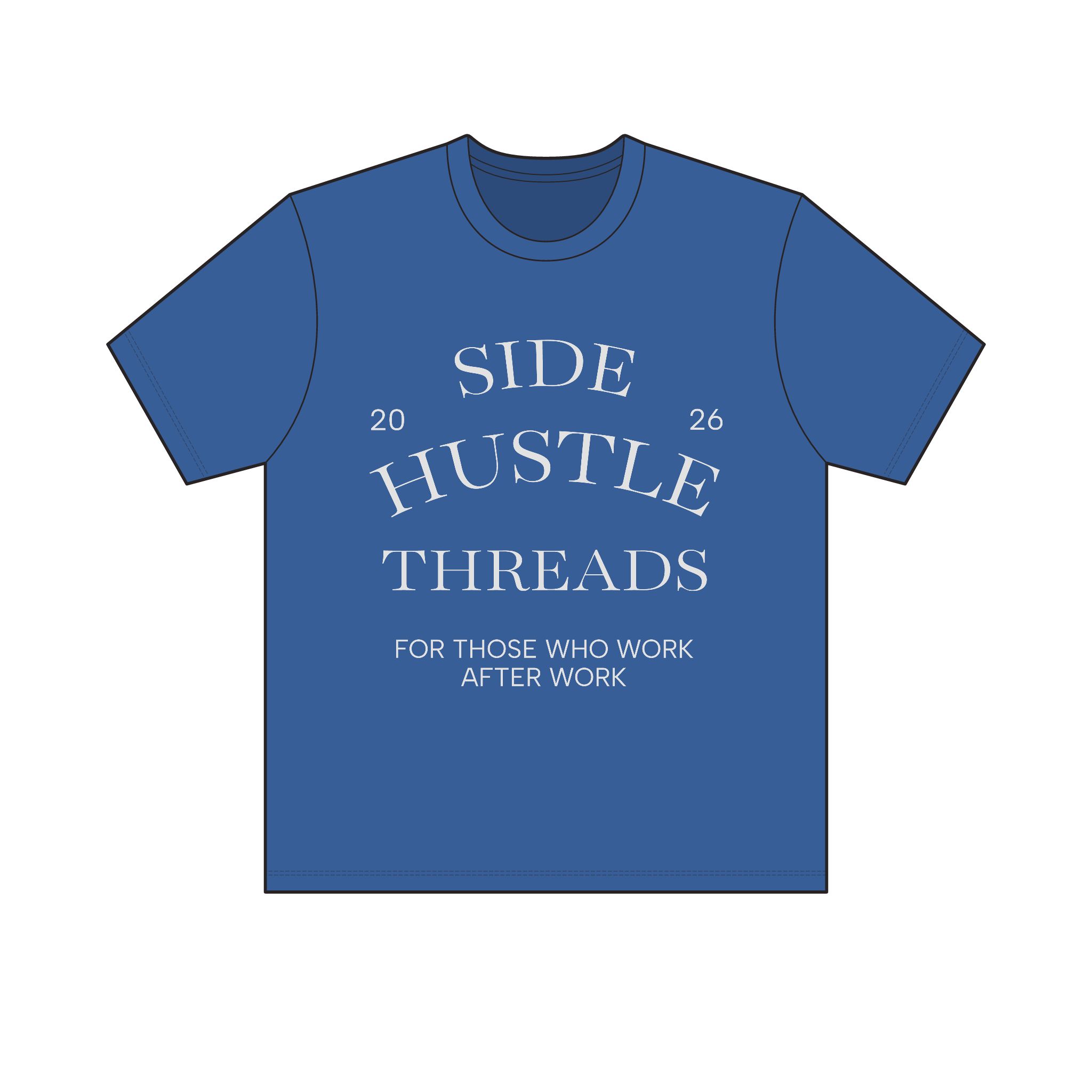 Side Hustle Threads Crew Tee – Dark - Image 9