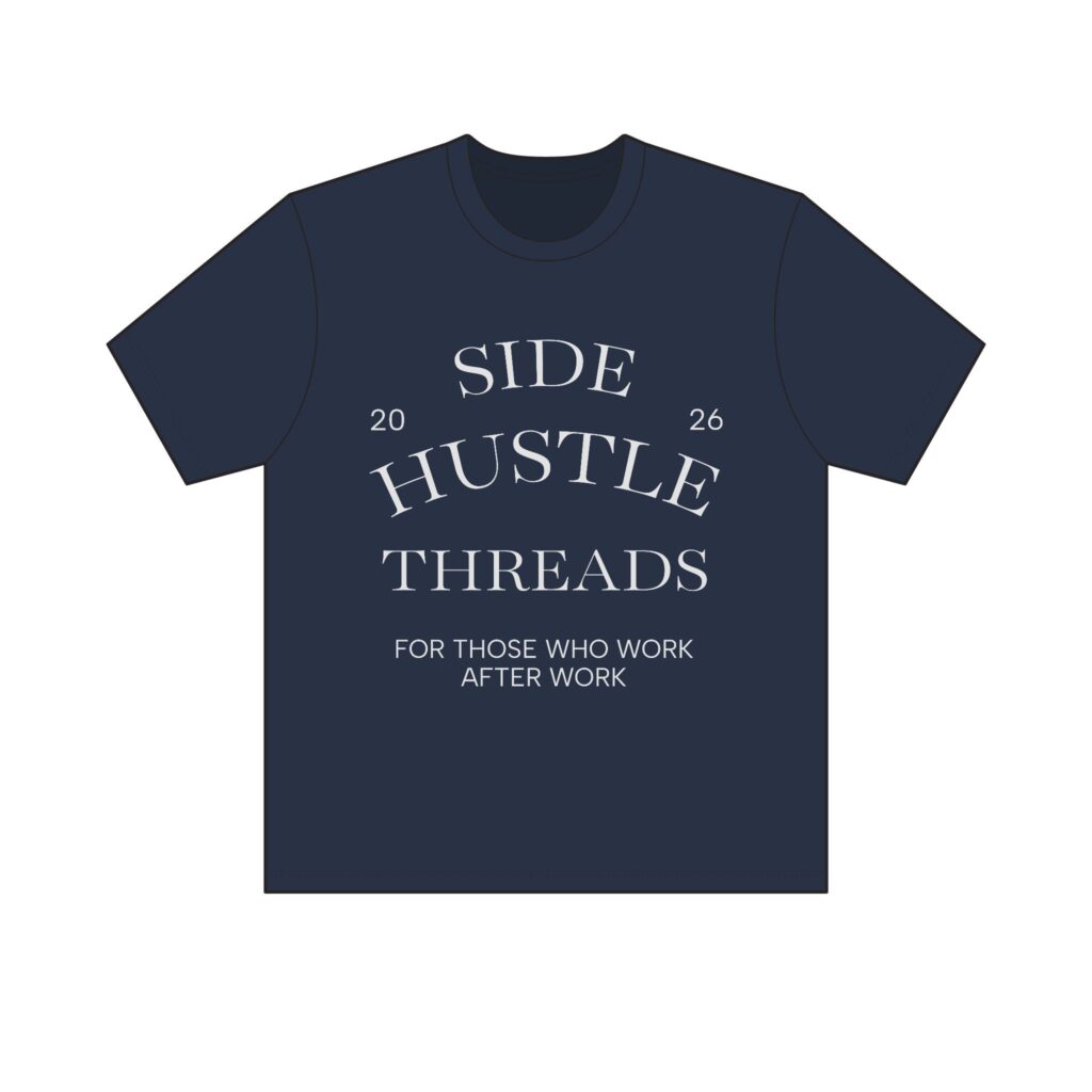 Side Hustle Threads Crew Tee – Dark
