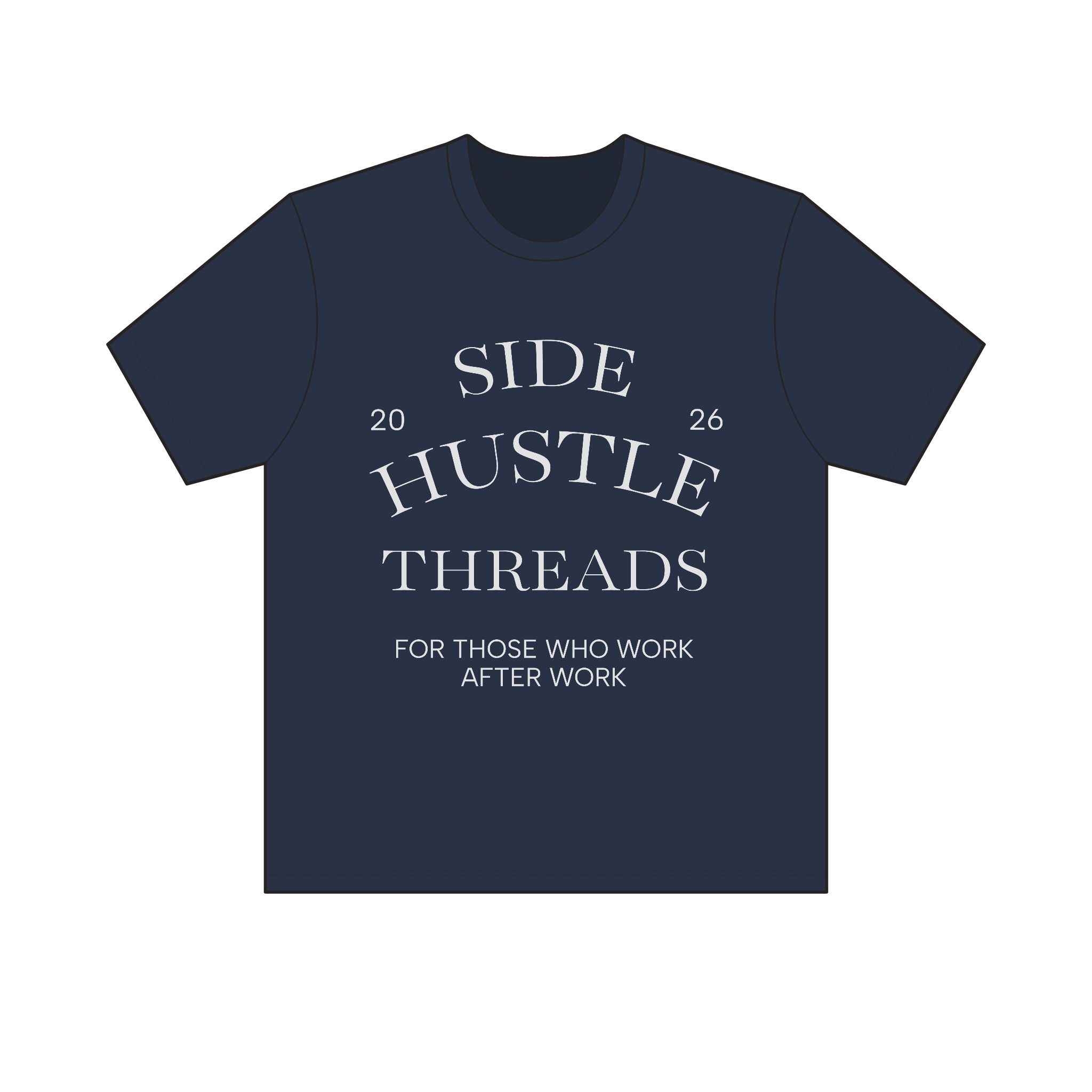 Side Hustle Threads Crew Tee – Dark - Image 13