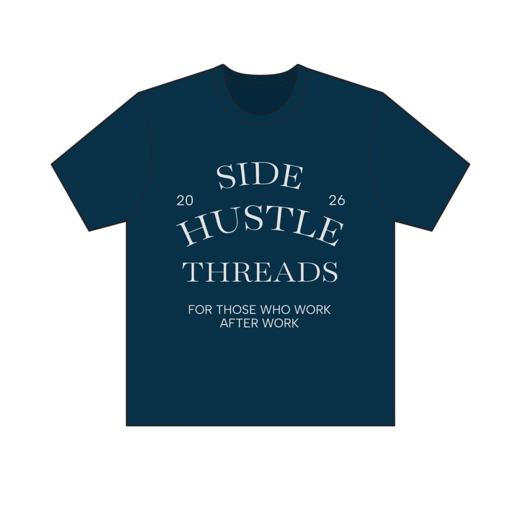 Side Hustle Threads Crew Tee – Dark
