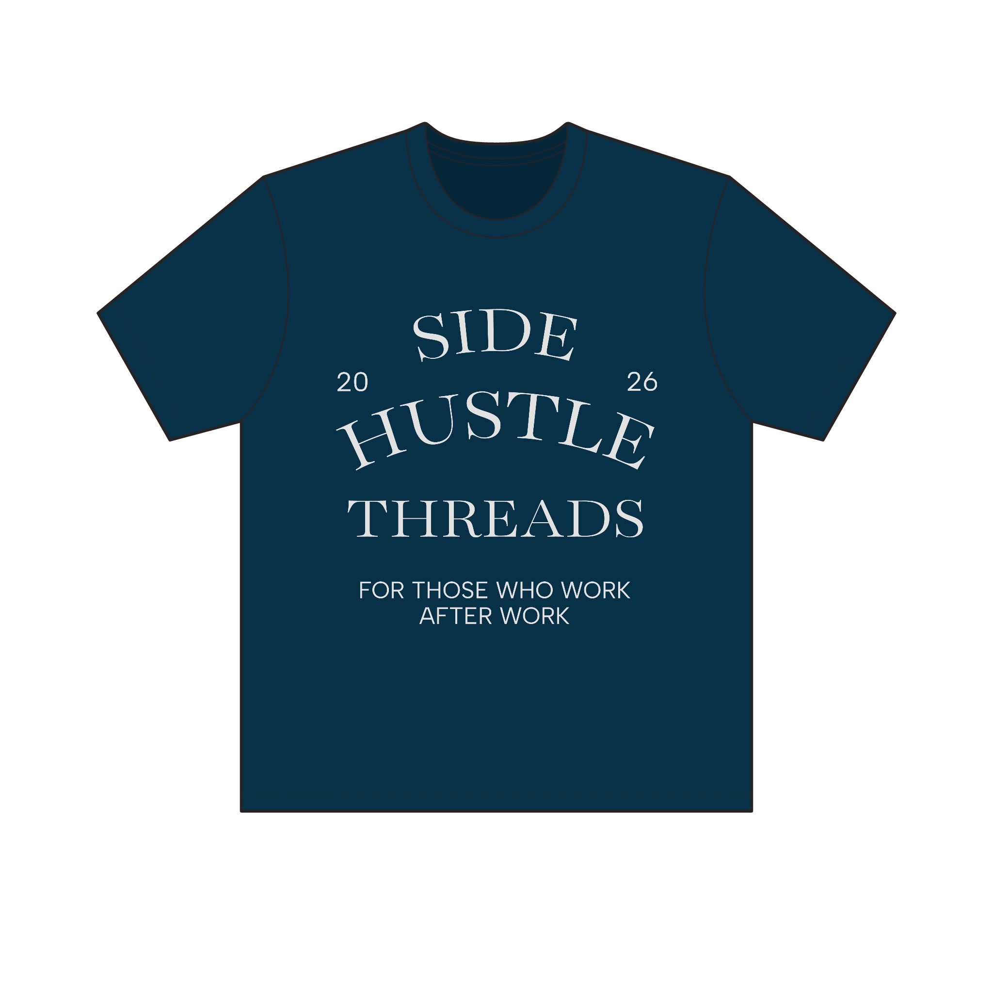 Side Hustle Threads Crew Tee – Dark - Image 15