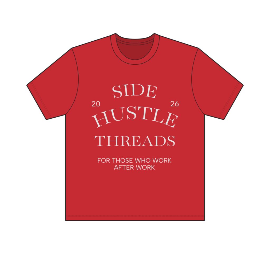 Side Hustle Threads Crew Tee – Dark