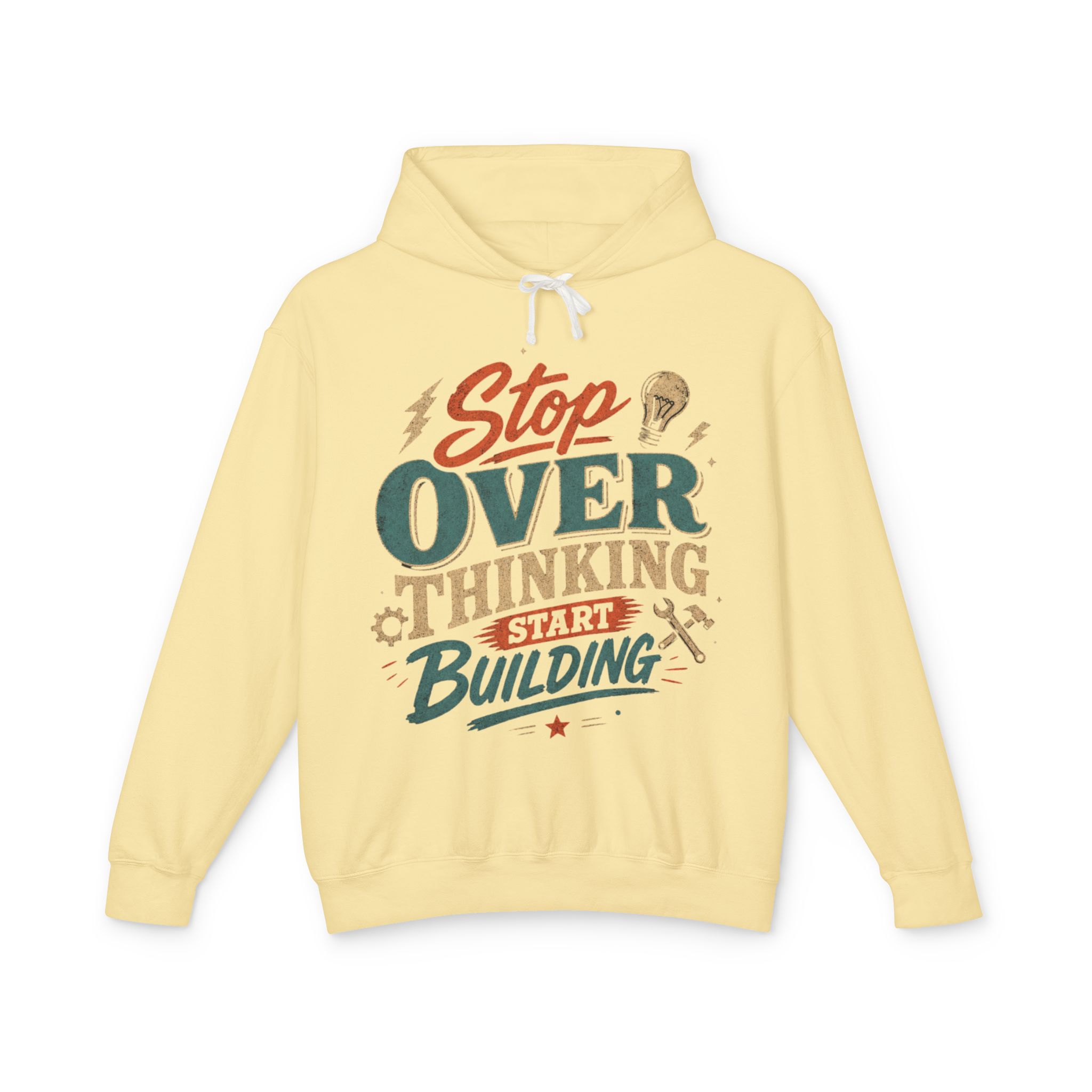 Stop Overthinking Start Building Hoodie - Image 21