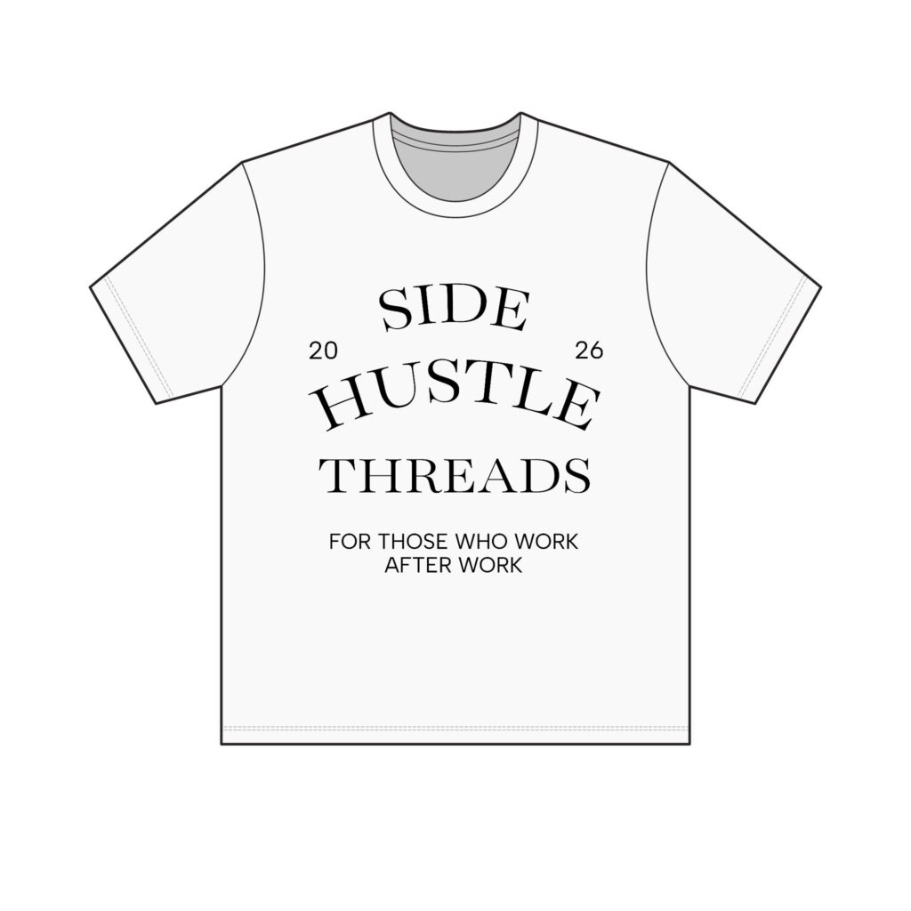 Side Hustle Threads Crew Tee – Light