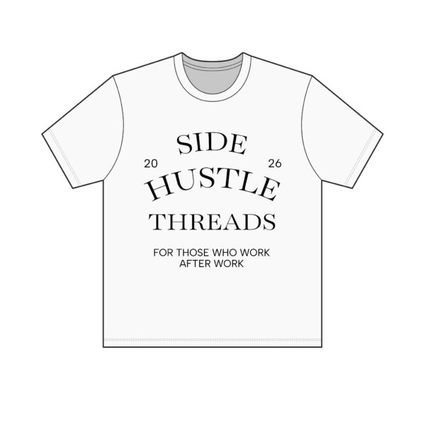 Side Hustle Threads Crew Tee – Light - Image 3