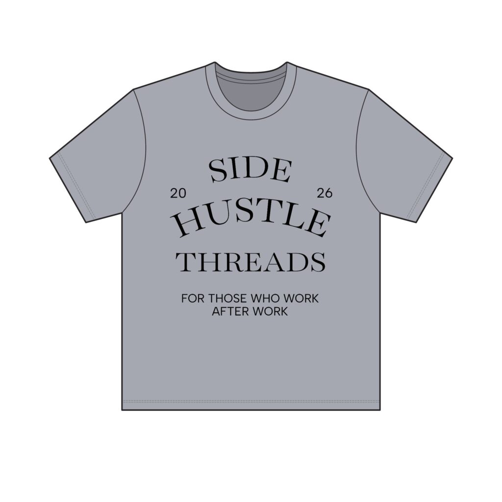 Side Hustle Threads Crew Tee – Light
