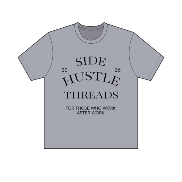 Side Hustle Threads Crew Tee – Light - Image 21