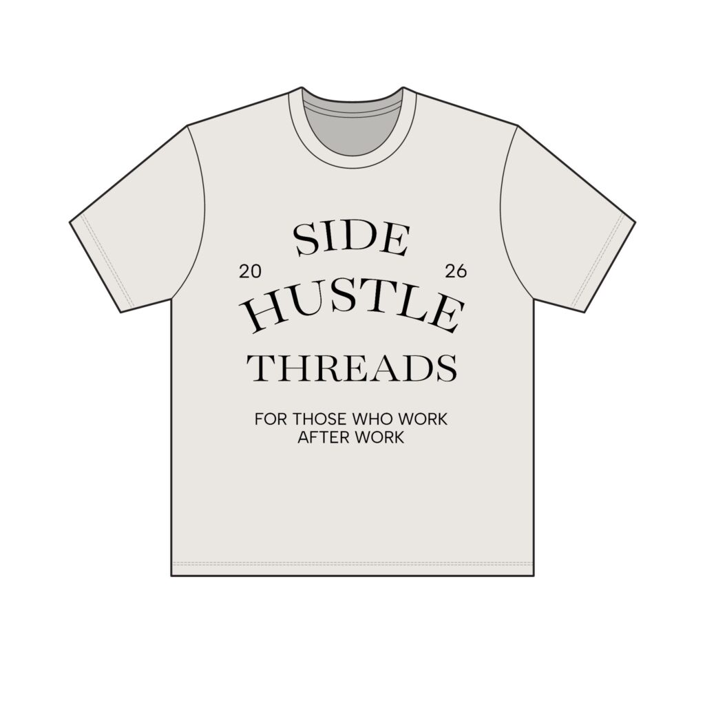 Side Hustle Threads Crew Tee – Light