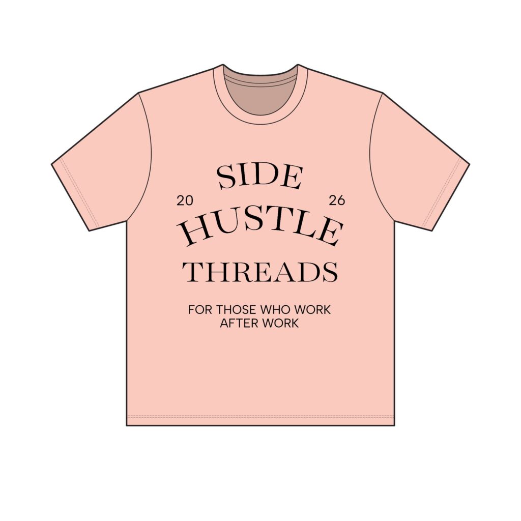 Side Hustle Threads Crew Tee – Light