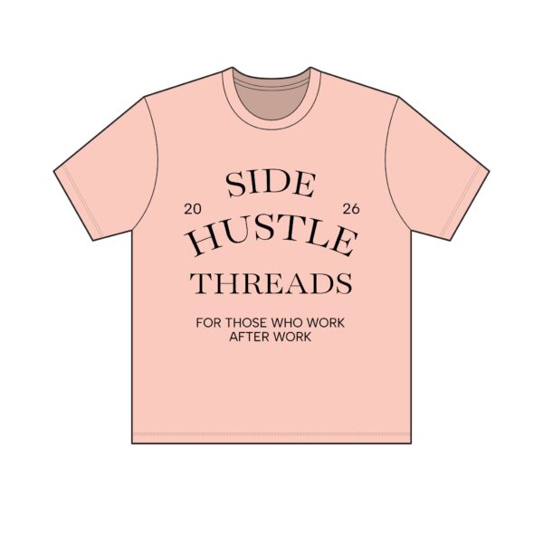 Side Hustle Threads Crew Tee – Light - Image 5
