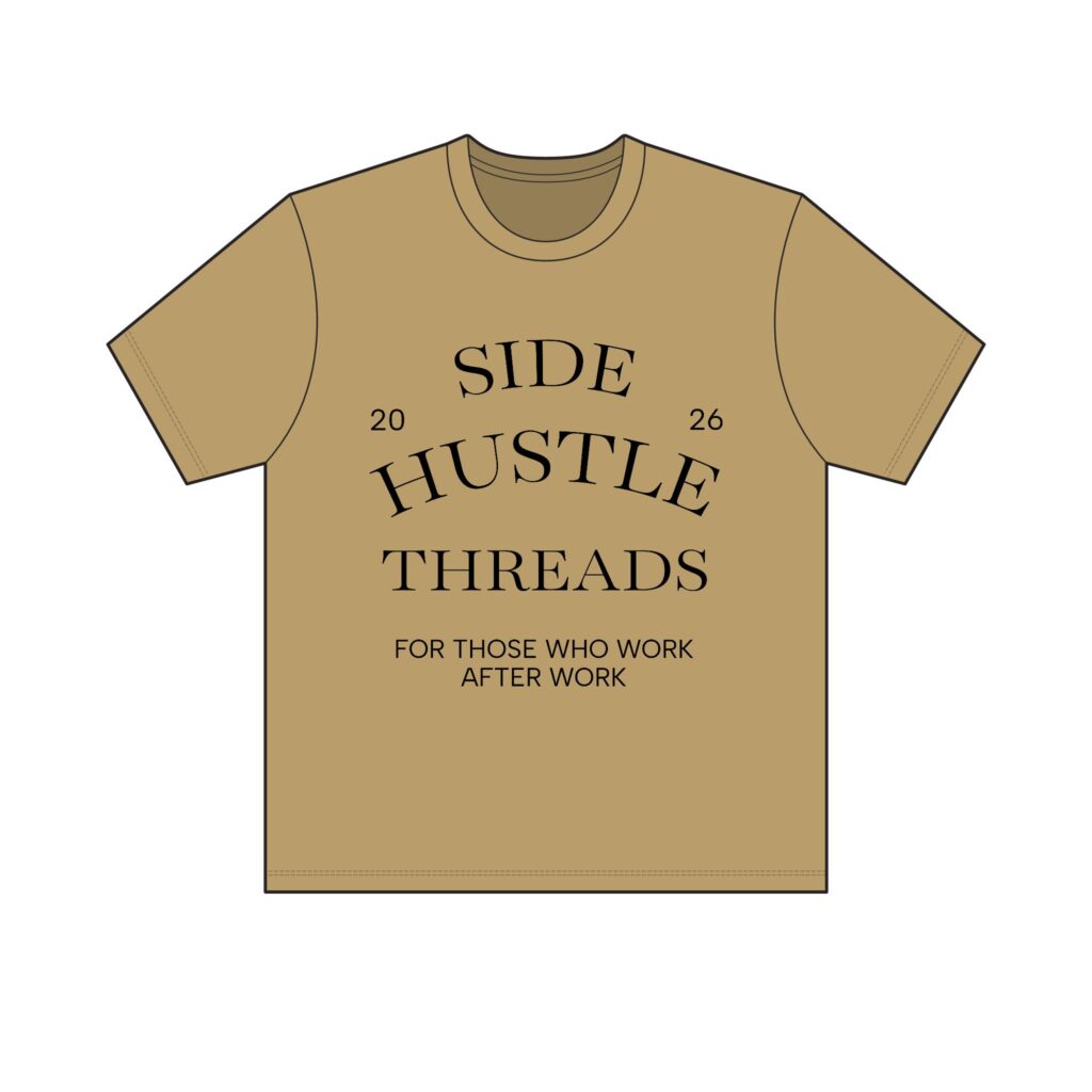 Side Hustle Threads Crew Tee – Light