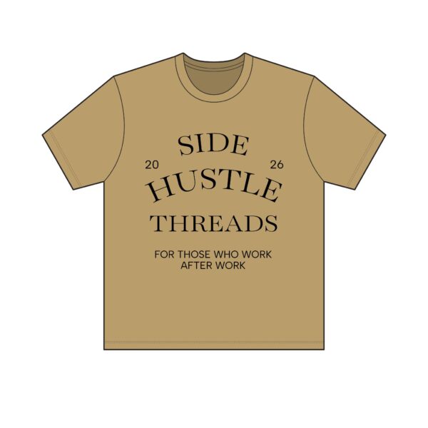 Side Hustle Threads Crew Tee – Light - Image 7