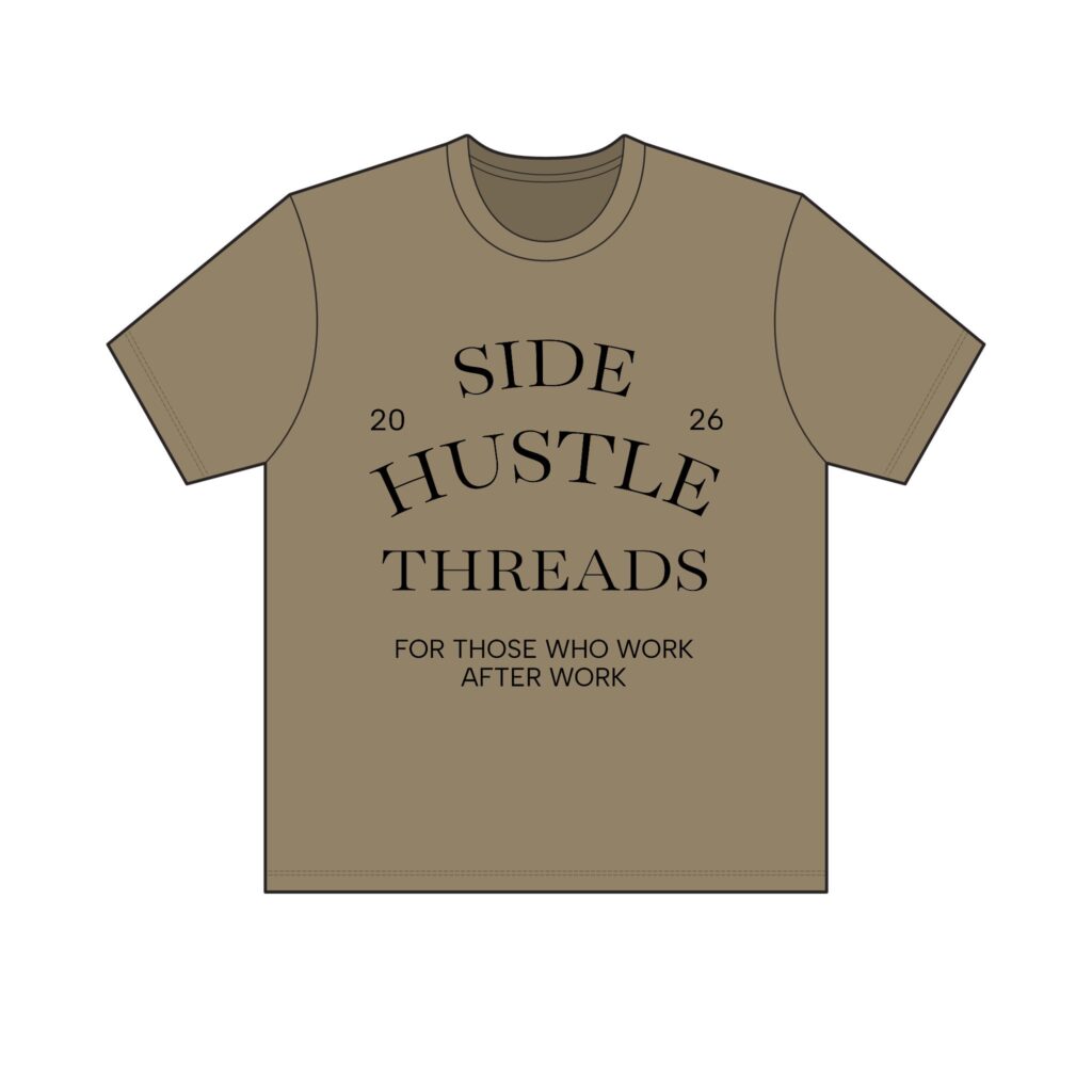 Side Hustle Threads Crew Tee – Light