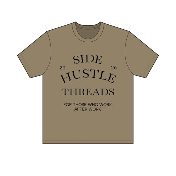 Side Hustle Threads Crew Tee – Light - Image 9