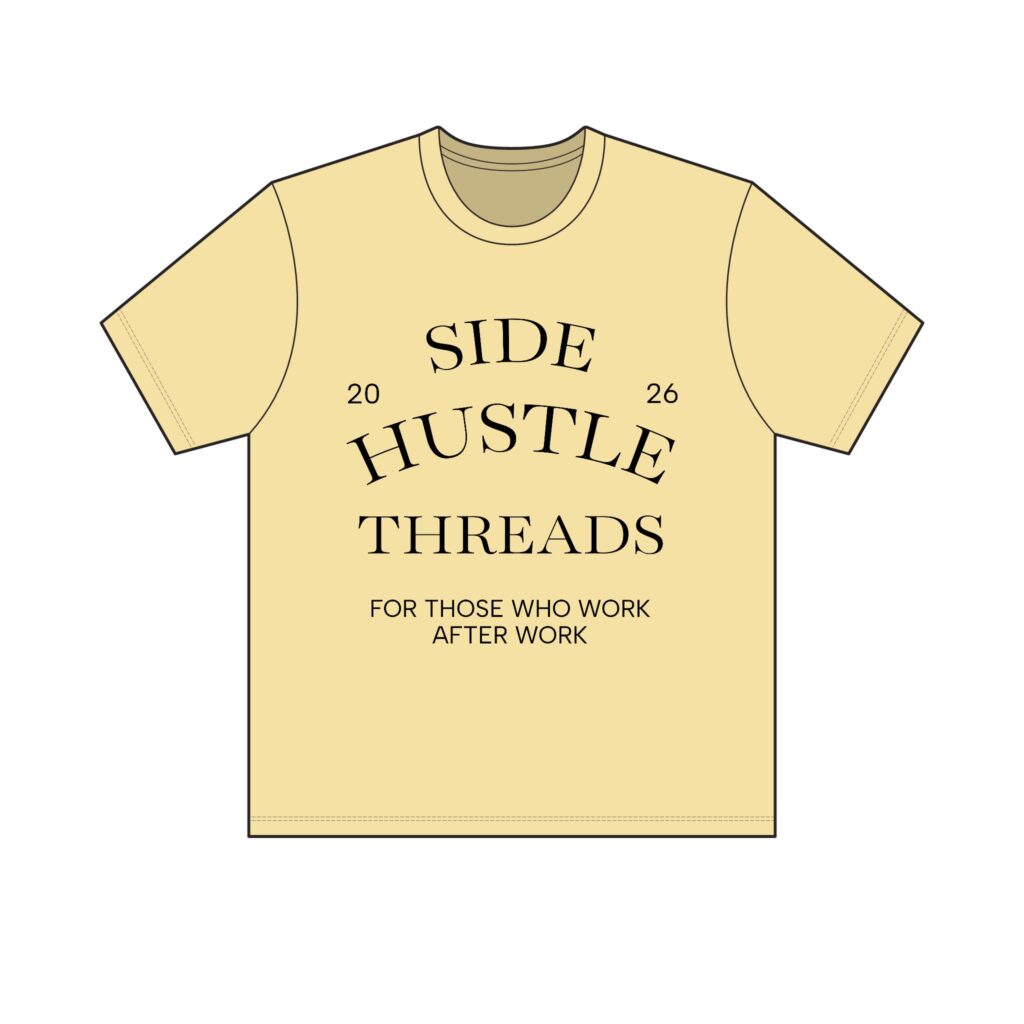 Side Hustle Threads Crew Tee – Light