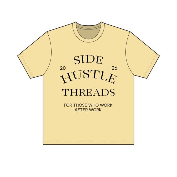 Side Hustle Threads Crew Tee – Light - Image 11