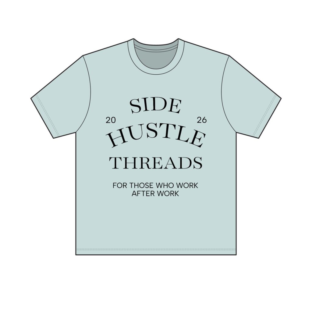 Side Hustle Threads Crew Tee – Light