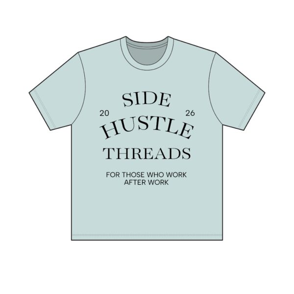 Side Hustle Threads Crew Tee – Light - Image 15