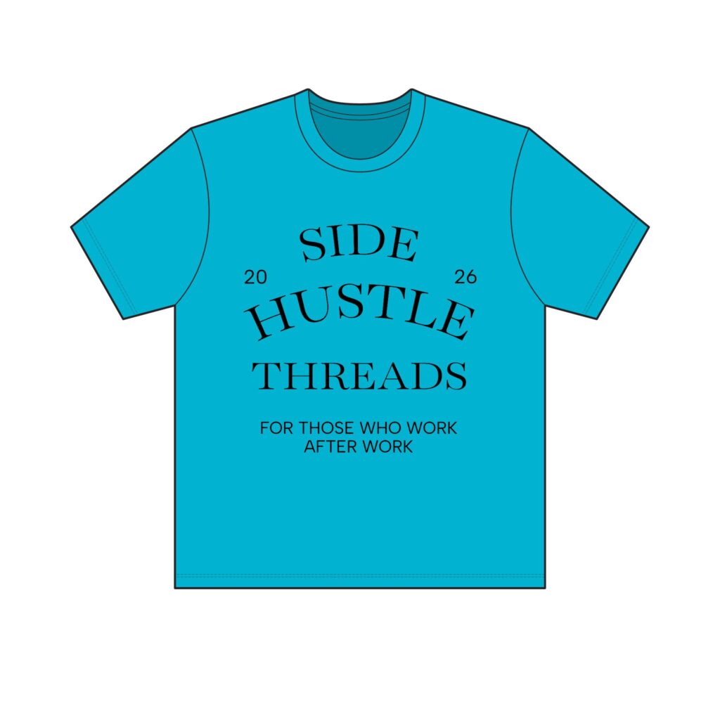 Side Hustle Threads Crew Tee – Light