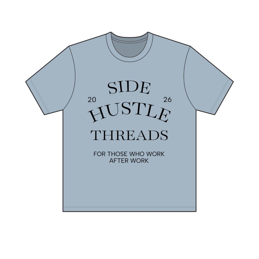 Side Hustle Threads Crew Tee – Light