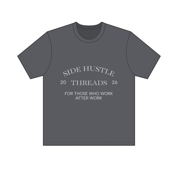 Side Hustle Threads Classic Crew Tee - Dark - Image 3