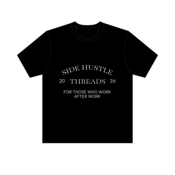 Side Hustle Threads Classic Crew Tee - Dark - Image 5