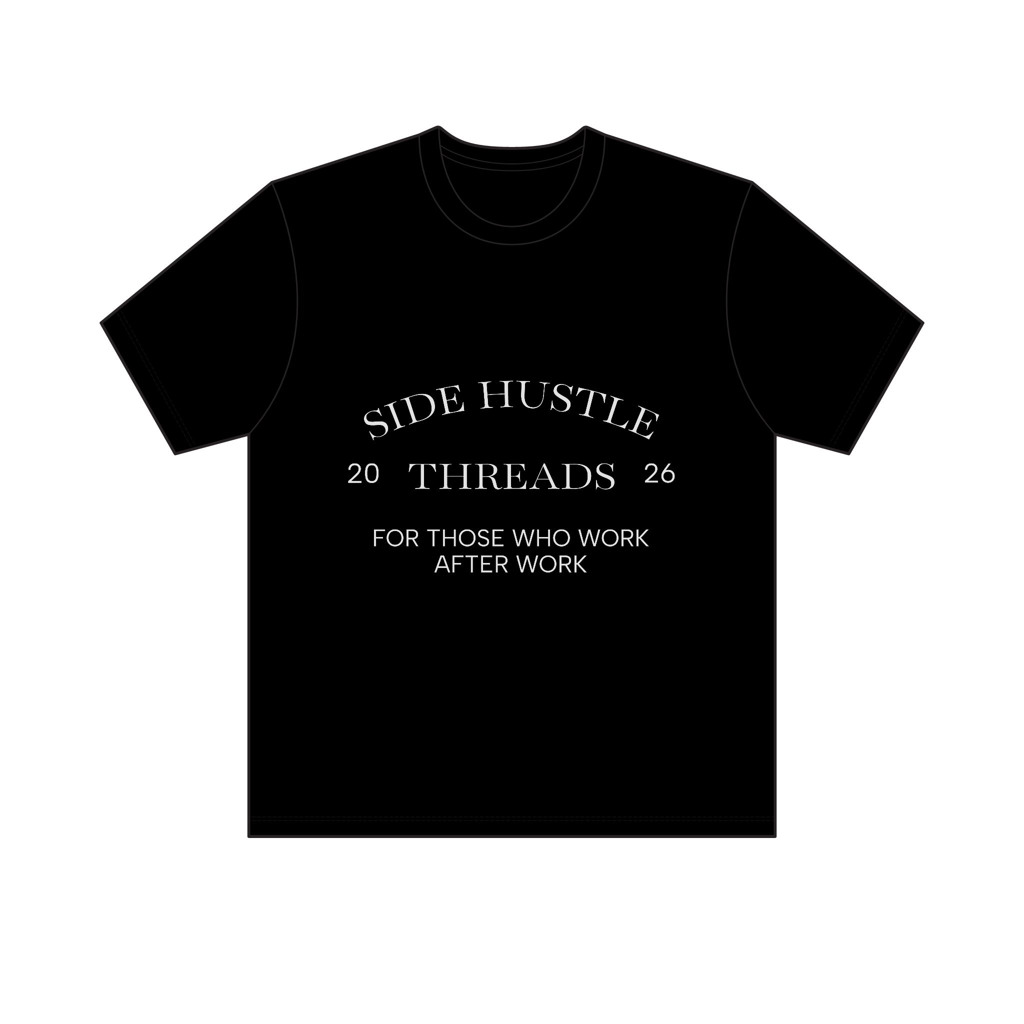 Side Hustle Threads Classic Crew Tee - Dark - Image 5