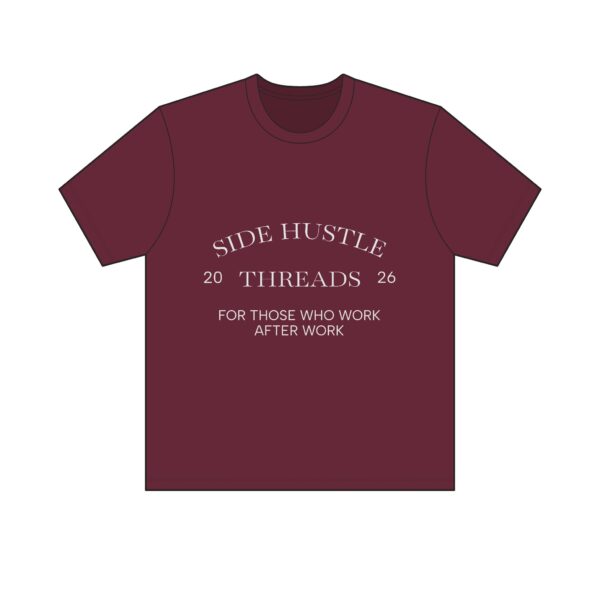 Side Hustle Threads Classic Crew Tee - Dark - Image 7