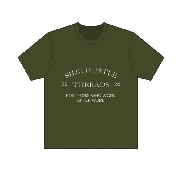 Side Hustle Threads Classic Crew Tee - Dark - Image 9